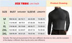 ⏳Limited-time 50% off⏰Mens High Neck Slim Fit Long Sleeve T-shirt👔