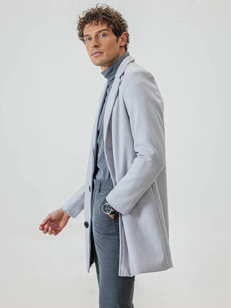 ⏳Limited-time 50% off⏰Men's Classic Single Row Buckle Solid Color Jacket - Timeless Daily Essential🧥