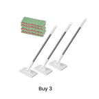 ⏳Limited-time 50% off⏰Flat Mop with Stainless Steel Handle, come with Reusable Washable Mop Cloths🏆