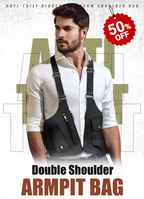 ⏳Limited-time 50% off⏰Double Shoulder Strap Multi-Pocket Outdoor Anti-Theft Tactical Bag💼