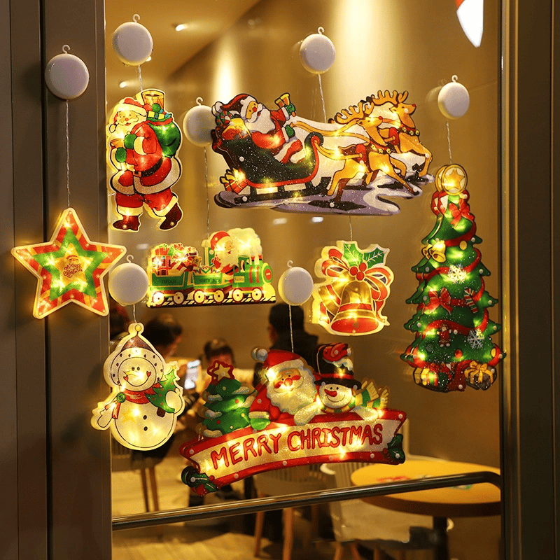 ⏳Limited-time 50% off⏰Christmas Window Hanging Lights🎄🎅