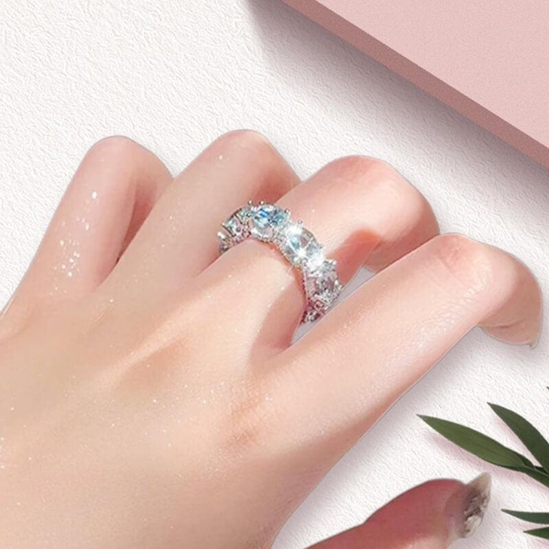 ⏳Limited-time 50% off⏰Full diamond navy blue ring💍