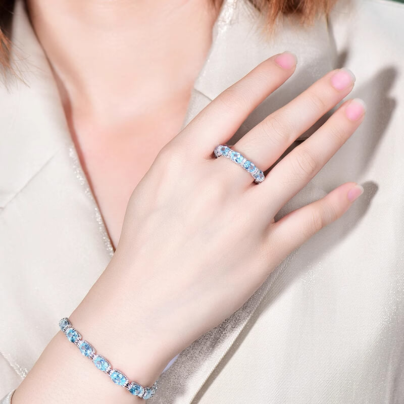 ⏳Limited-time 50% off⏰Full diamond navy blue ring💍