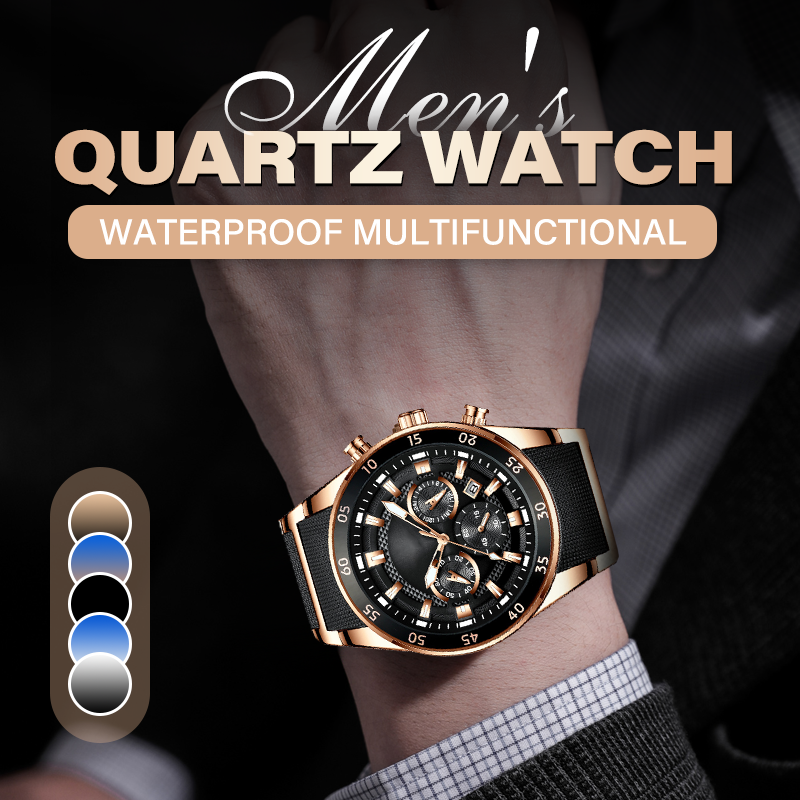 ⏳Limited-time 50% off⏰Men's Waterproof Multifunctional Quartz Watch⌚