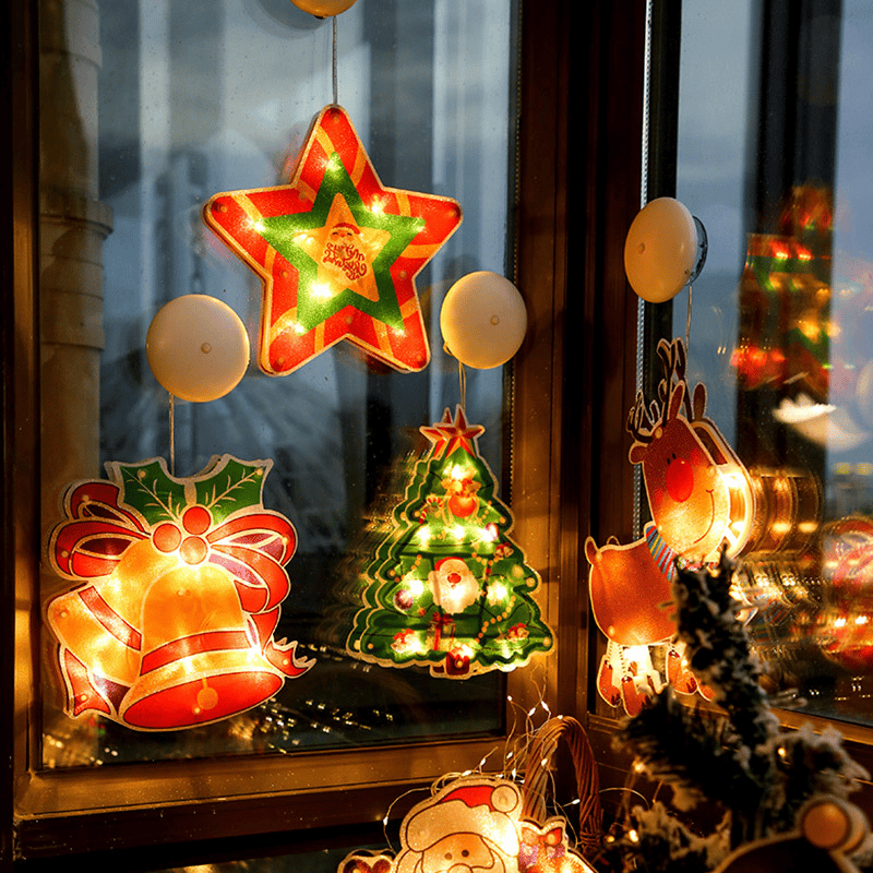 ⏳Limited-time 50% off⏰Christmas Window Hanging Lights🎄🎅