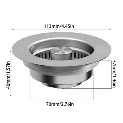 3 in 1 Kitchen Sink Drain Strainer Kitchen Gadgets