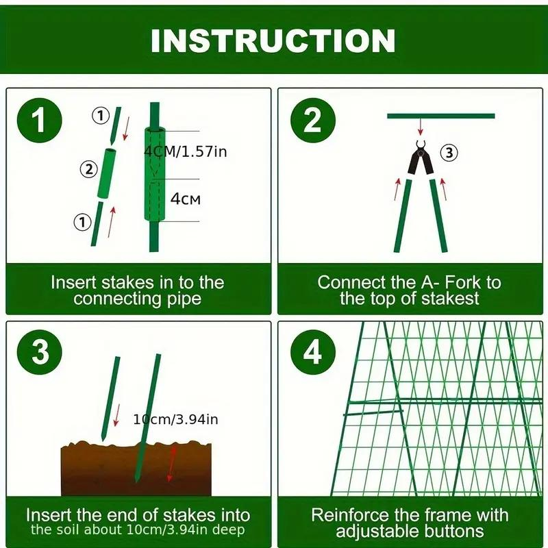⏳Limited-time 50% off⏰A-Frame Garden Trellis for Climbing Plants🍇🥒