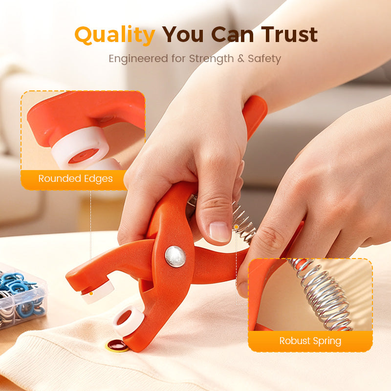 ⏳Limited-time 50% off⏰Metal Snap Buttons with Fastener Plier Tool Kit📍