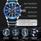 ⏳Limited-time 50% off⏰Men's Waterproof Multifunctional Quartz Watch⌚
