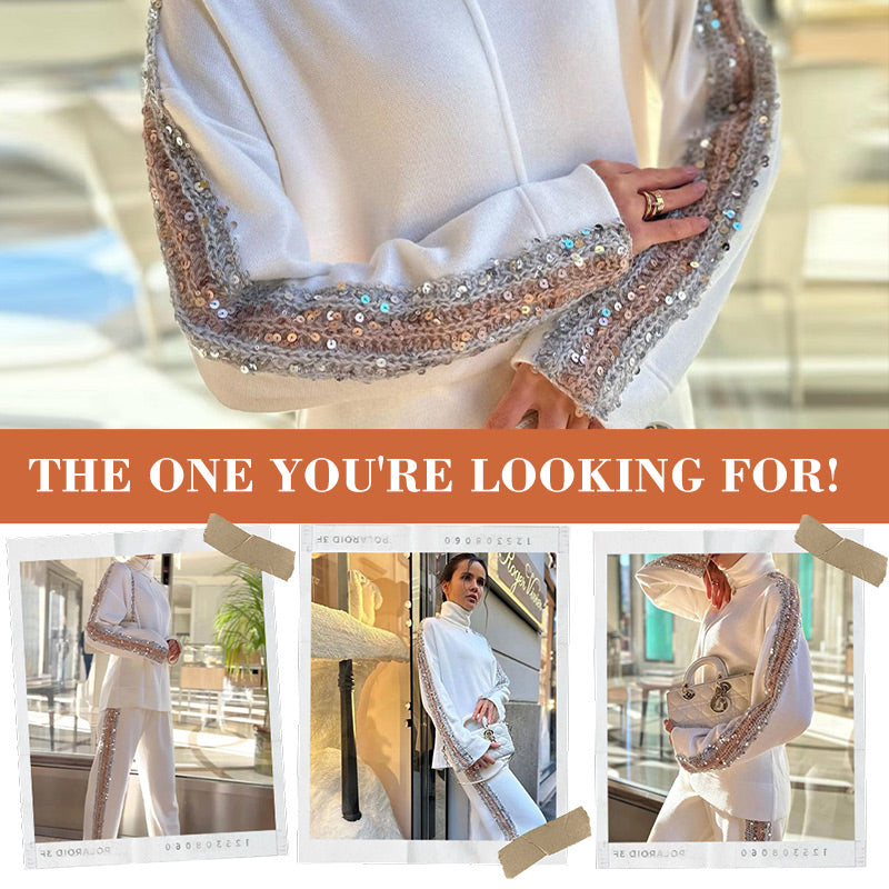 ⏳Limited-time 50% off⏰Fashion Sequin Suit (2 pieces set)👚👖