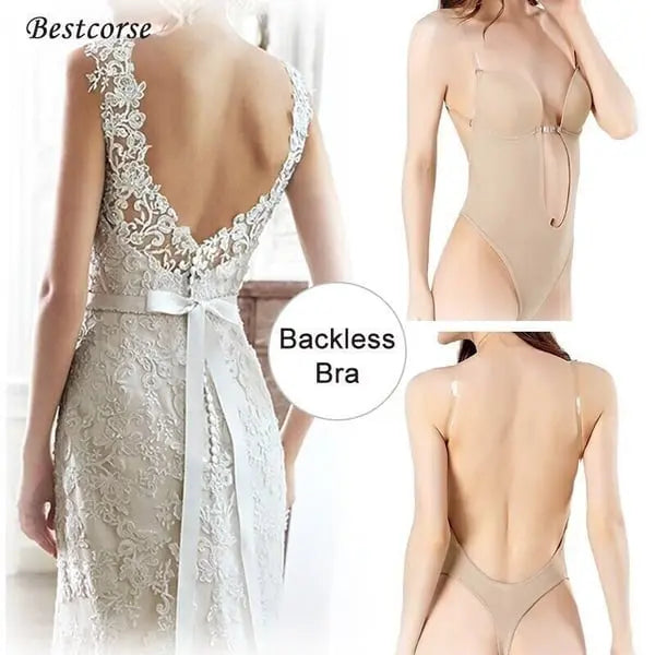 ⏳Limited-time 50% off⏰Backless Body Shaper Bra - Seamless Lift & Tummy Control | Invisible Under Backless Dresses & Tops👙