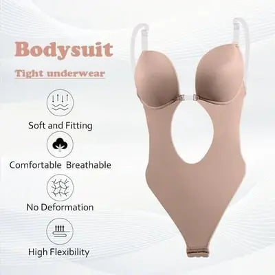 ⏳Limited-time 50% off⏰Backless Body Shaper Bra - Seamless Lift & Tummy Control | Invisible Under Backless Dresses & Tops👙