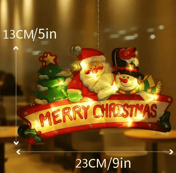 ⏳Limited-time 50% off⏰Christmas Window Hanging Lights🎄🎅