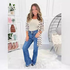 Women’s Casual High Waist Jeans with Pockets