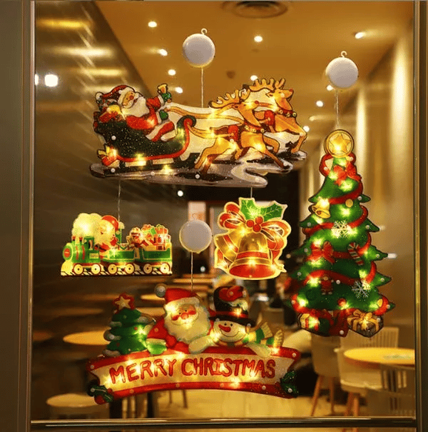 ⏳Limited-time 50% off⏰Christmas Window Hanging Lights🎄🎅