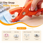 ⏳Limited-time 50% off⏰Metal Snap Buttons with Fastener Plier Tool Kit📍