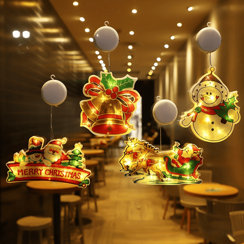⏳Limited-time 50% off⏰Christmas Window Hanging Lights🎄🎅
