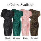 Limited-time 50% off⏰Women's One Shoulder Sequin Sparkling Party Club Dress👗✨