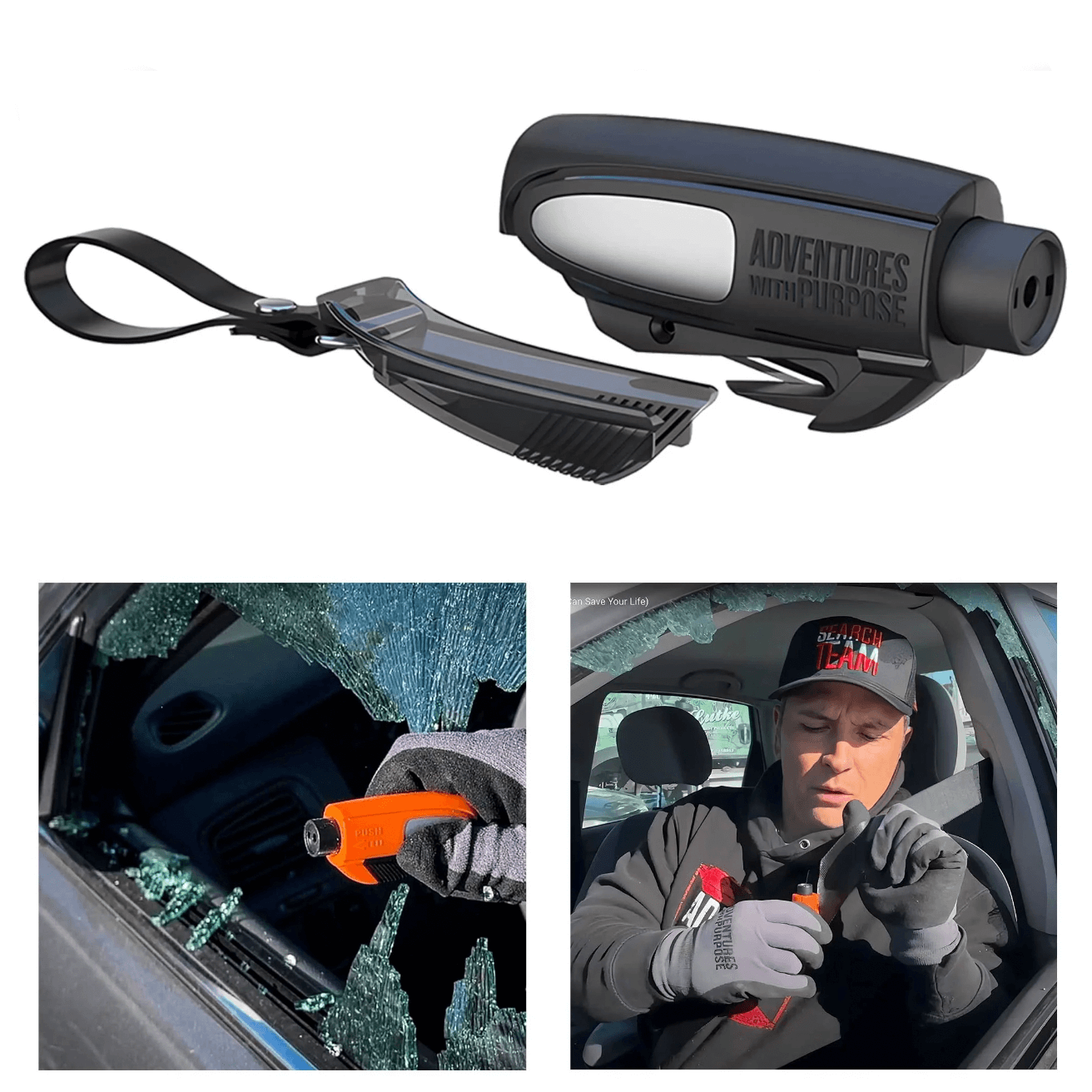 ⏳Limited-time 50% off⏰2-in-1 Emergency Window Breaker & Seatbelt Cutter🚗✂️🔨