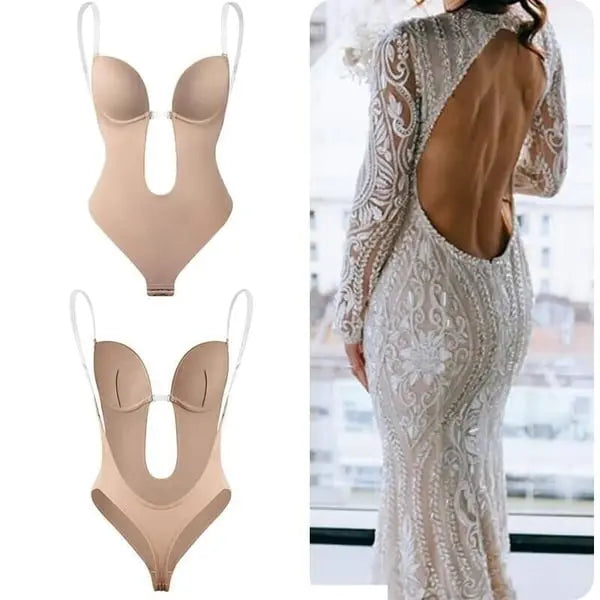 ⏳Limited-time 50% off⏰Backless Body Shaper Bra - Seamless Lift & Tummy Control | Invisible Under Backless Dresses & Tops👙