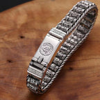 ⏳Limited-time 50% off⏰Tibetan Prayer Wheel Bracelet – 925 Sterling Silver, Lucky Charm & Valentine's Day Gift⛓️