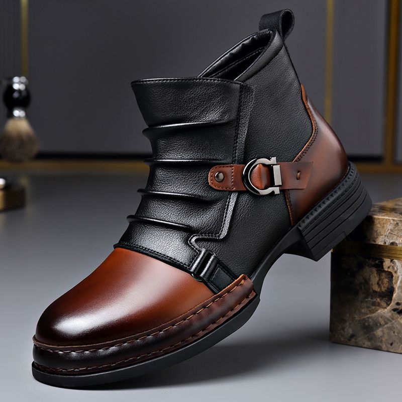 ⏳Limited-time 50% off⏰Men's Genuine Leather Ankle Boots👞
