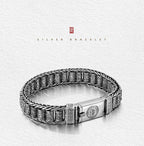 ⏳Limited-time 50% off⏰Tibetan Prayer Wheel Bracelet – 925 Sterling Silver, Lucky Charm & Valentine's Day Gift⛓️