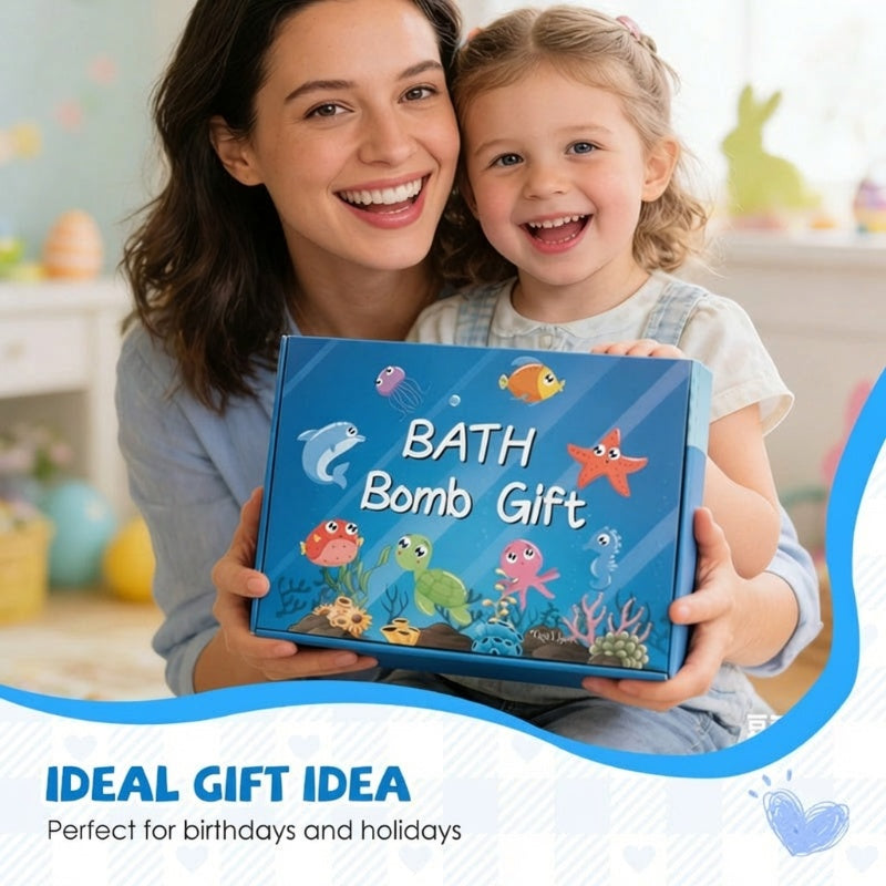 12-Piece Bath Bomb Gift Set for Kids