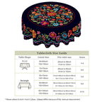 ⏳Limited-time 50% off⏰Mexican Floral Tablecloth with Scalloped Edge🏵️