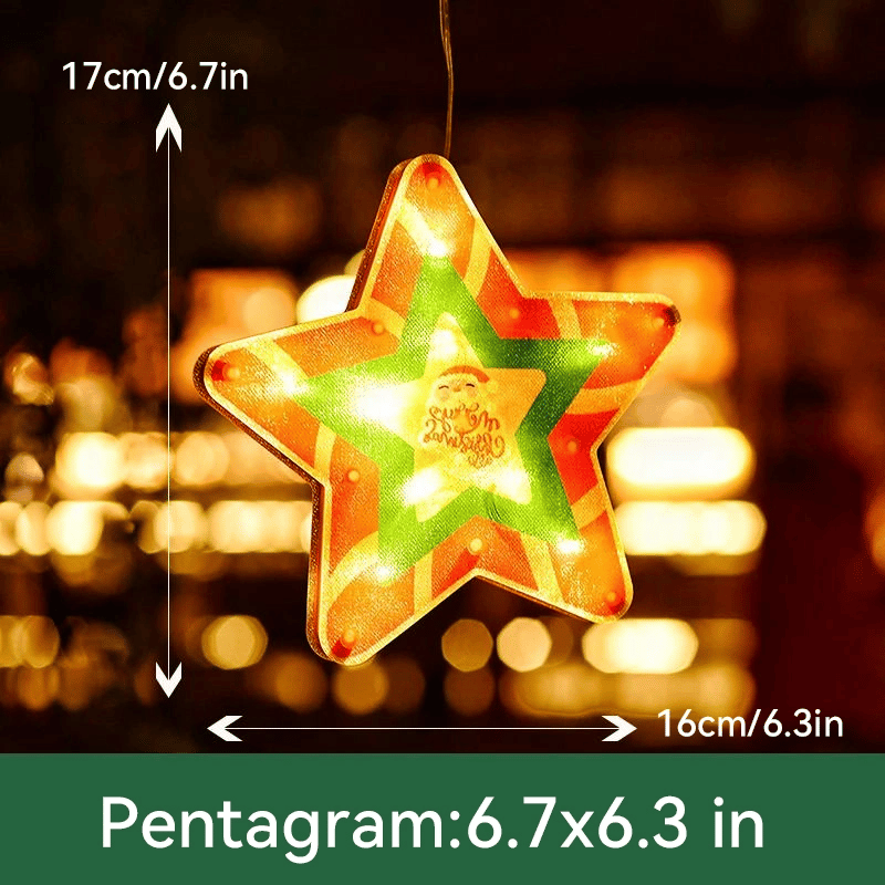 ⏳Limited-time 50% off⏰Christmas Window Hanging Lights🎄🎅