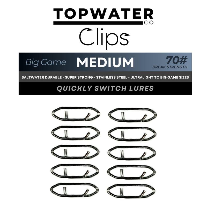 Stainless Steel Fishing Stealth Clip - 100 Pcs/Set
