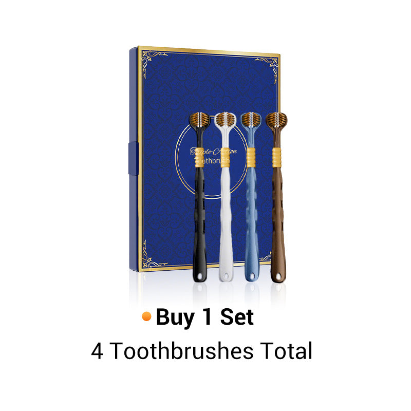 ⏳Limited-time 50% off⏰Three-Headed Multi-Angle Cleaning Toothbrush🦷✨