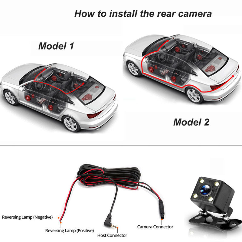 ⏳Limited-time 50% off⏰Dash Cam 3 Cameras 1080P HD – Front + Interior + Rear with Reverse🚗🎥