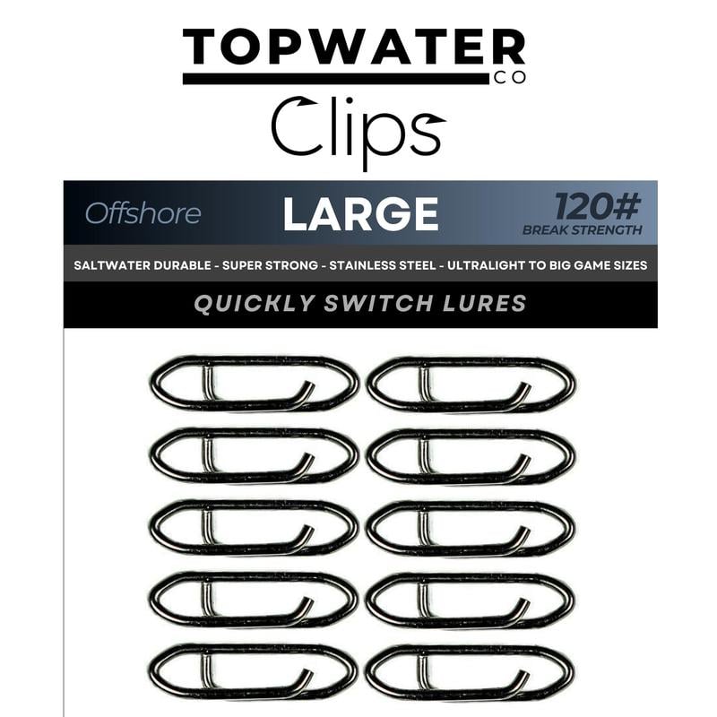 Stainless Steel Fishing Stealth Clip - 100 Pcs/Set