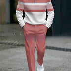 ⏳Limited-time 50% off⏰Men's Graphic Print Pullover & Pants Set – Street Style, Comfort Fit & Casual Look 👕👖