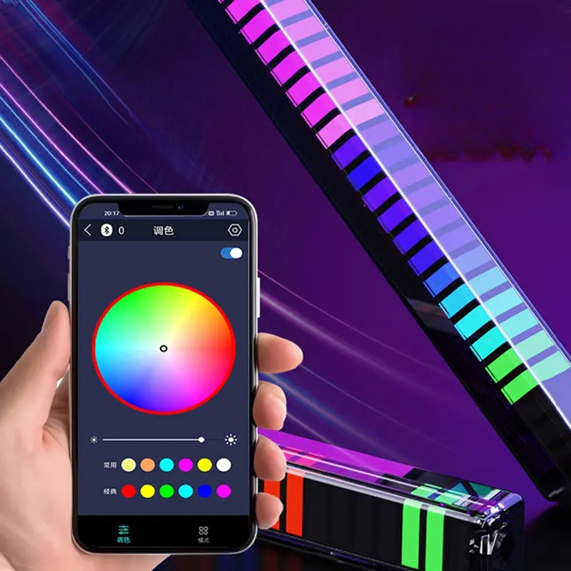 ⏳Limited-time 50% off⏰Dynamic Voice-Activated LED Strip Light – Your Car's New Rhythm Master! ✨🎵