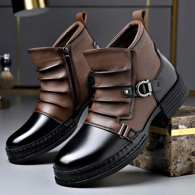 ⏳Limited-time 50% off⏰Men's Genuine Leather Ankle Boots👞