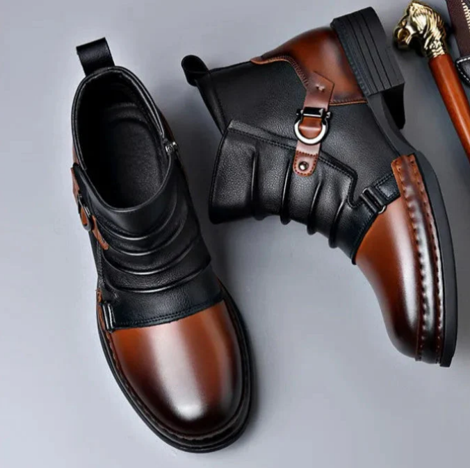 ⏳Limited-time 50% off⏰Men's Genuine Leather Ankle Boots👞