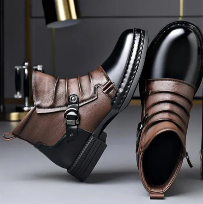 ⏳Limited-time 50% off⏰Men's Genuine Leather Ankle Boots👞