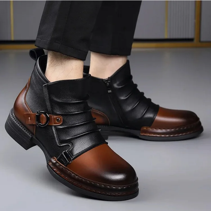 ⏳Limited-time 50% off⏰Men's Genuine Leather Ankle Boots👞