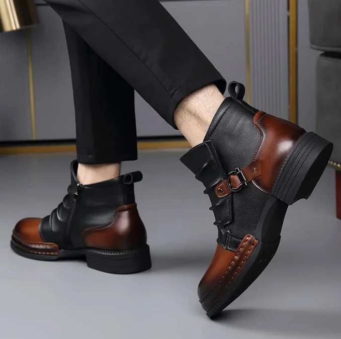 ⏳Limited-time 50% off⏰Men's Genuine Leather Ankle Boots👞