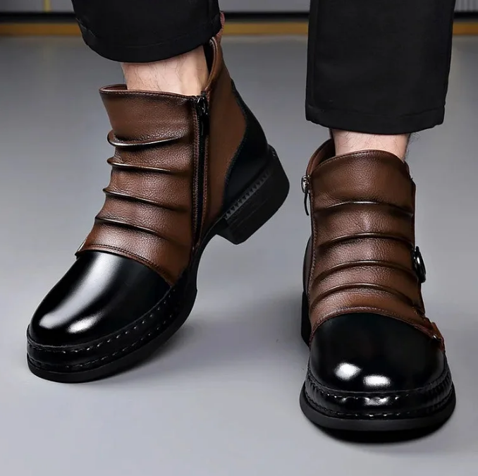 ⏳Limited-time 50% off⏰Men's Genuine Leather Ankle Boots👞