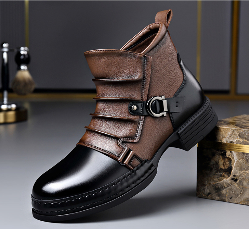 ⏳Limited-time 50% off⏰Men's Genuine Leather Ankle Boots👞
