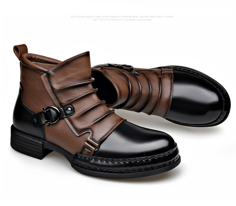 ⏳Limited-time 50% off⏰Men's Genuine Leather Ankle Boots👞