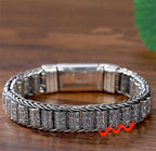 ⏳Limited-time 50% off⏰Tibetan Prayer Wheel Bracelet – 925 Sterling Silver, Lucky Charm & Valentine's Day Gift⛓️