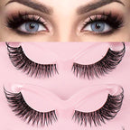 5 Pairs Cat Eye Natural Look False Eyelashes
