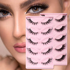 5 Pairs Cat Eye Natural Look False Eyelashes