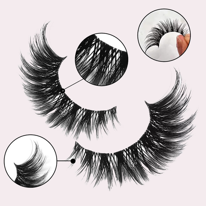 5 Pairs Cat Eye Natural Look False Eyelashes
