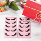 5 Pairs Cat Eye Natural Look False Eyelashes