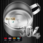 ⏳Limited-time 50% off⏰Large Capacity 304 Stainless Steel Multi-Purpose Oil Filter Container🍟